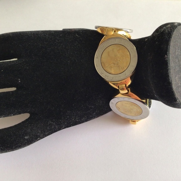 ✨ NWOT MILOR Bronzo Italia Polished 500 Lire Coin Station Bracelet, 6-3/4" - Picture 5 of 6